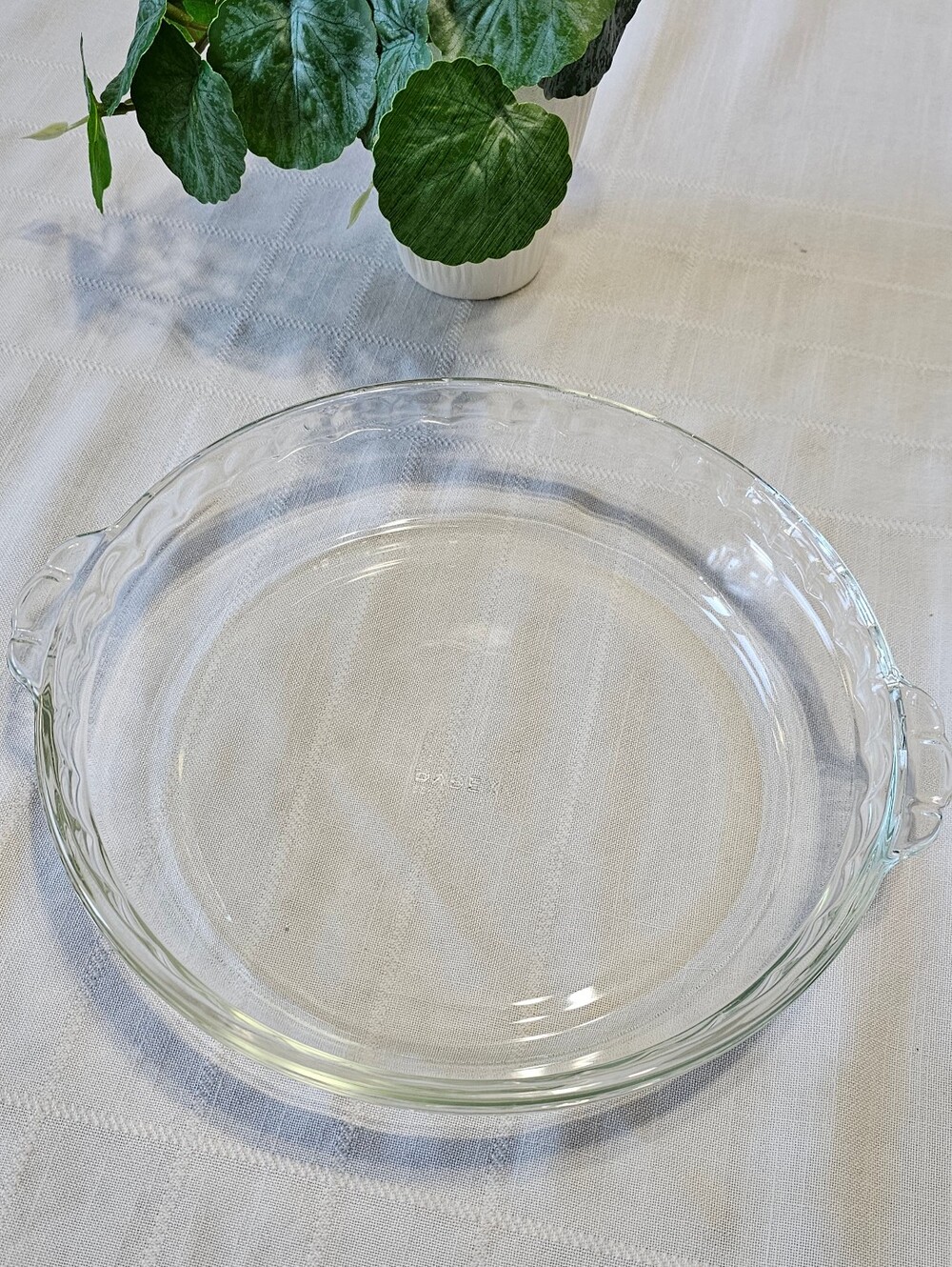 Vintage Pyrex 229 Clear Glass 9” Pie Plate Baking Dish USA
